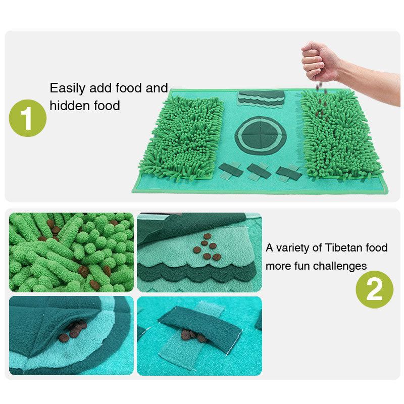 Slow Feeding Pad Dog Toy Sniffing Pad Pet Mat Slow Feeding Pad Felt Pet Dog Sniffing Pad