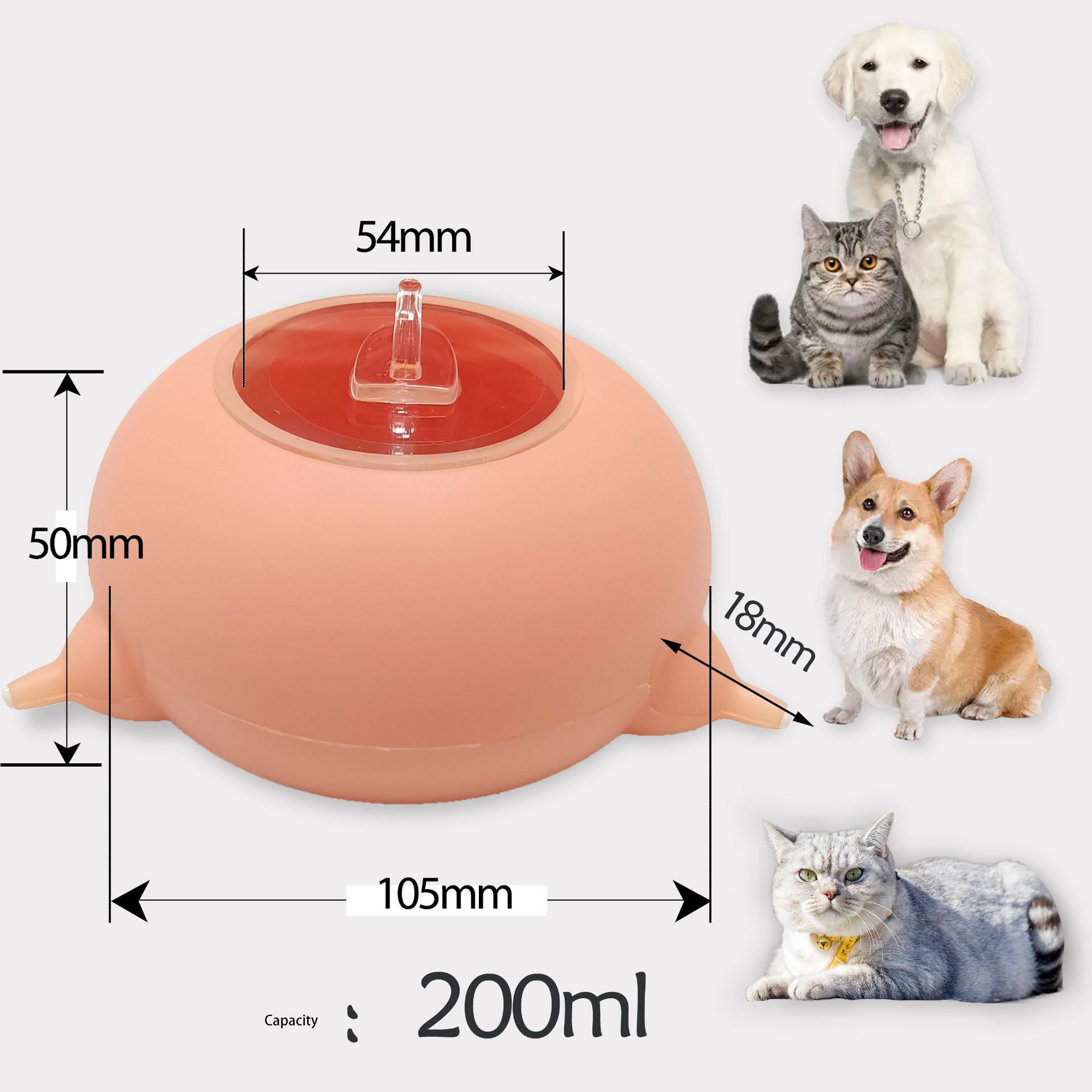 Cat And Dog Bionic Silicone Automatic Feeding Artifact Pacifier Feeding Water Feeding Bottle Pet Milk Bowl Sucking Feeding Device