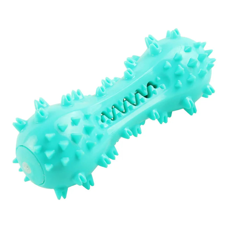 Dog Toys Squeeze Squeaky Dog Toys Dumbbell Shaped Faux Bone Pet Chew Toys